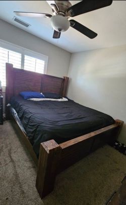 King size bed with mattress