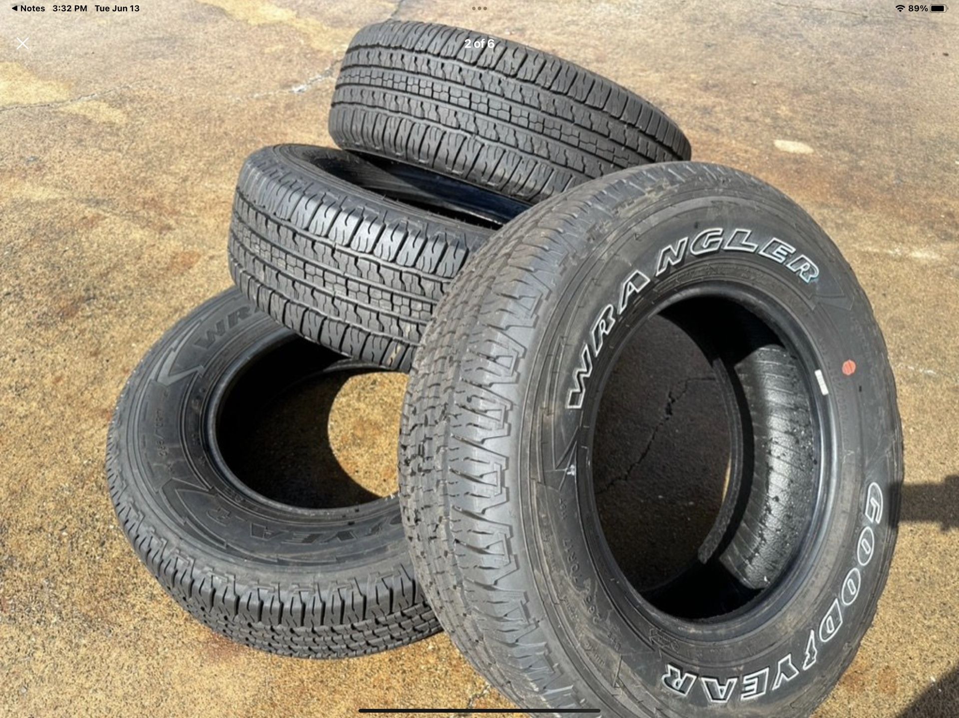 NEW Goodyear Wrangler Fortitude HT 265/70/17 100% F150 Tahoe Silverado Tundra Tacoma
