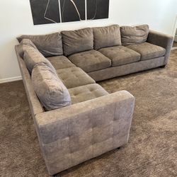 Grey Sectional Couch From Living Spaces