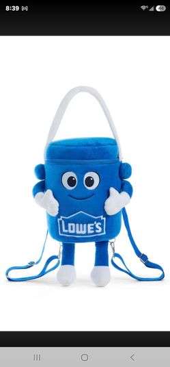 Lowe's Plush Bucket Character Backpack
