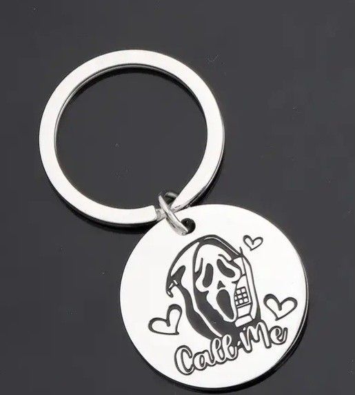 Scream Horror Keychain Stainless Steel