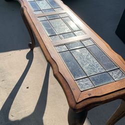 Vintage long glass table must go