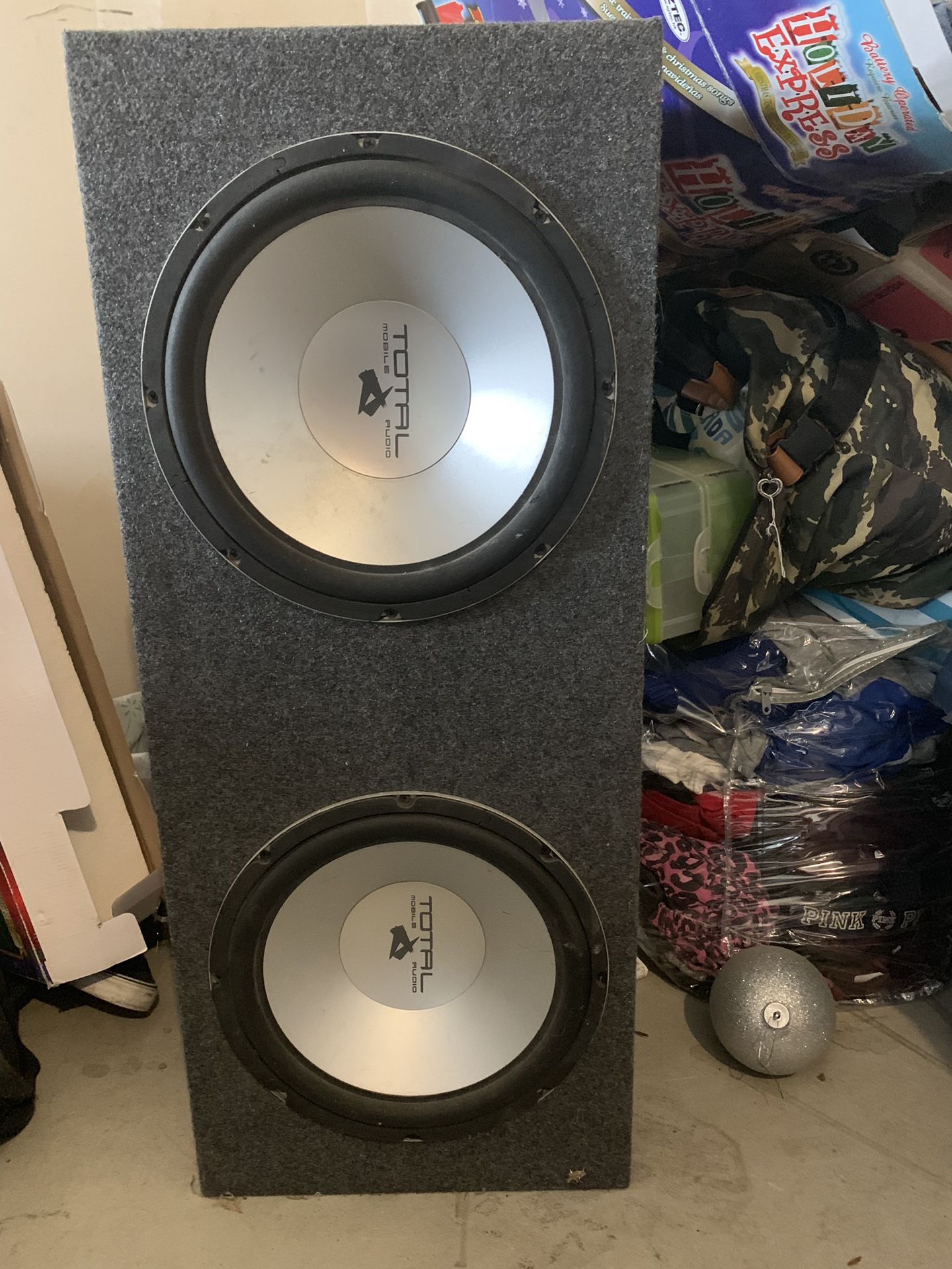 2-12 Total Audio Speakers barley used almost new $90 with box