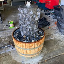 Handmade Winebarrel Fountain