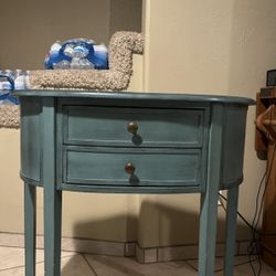 Blue Side Table 