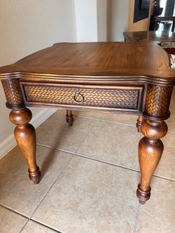 Set of Solid Wood End Tables
