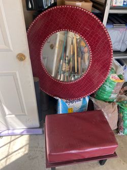 Ottoman & mirror