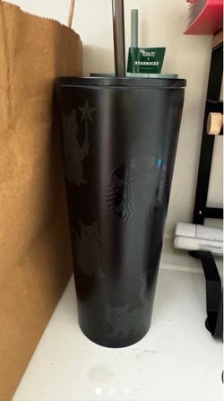 Starbucks 2026 Glow-in-the-Dark Black Cat Cold Cup, 23 oz.
