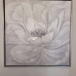 Textured Flower Wall Art 