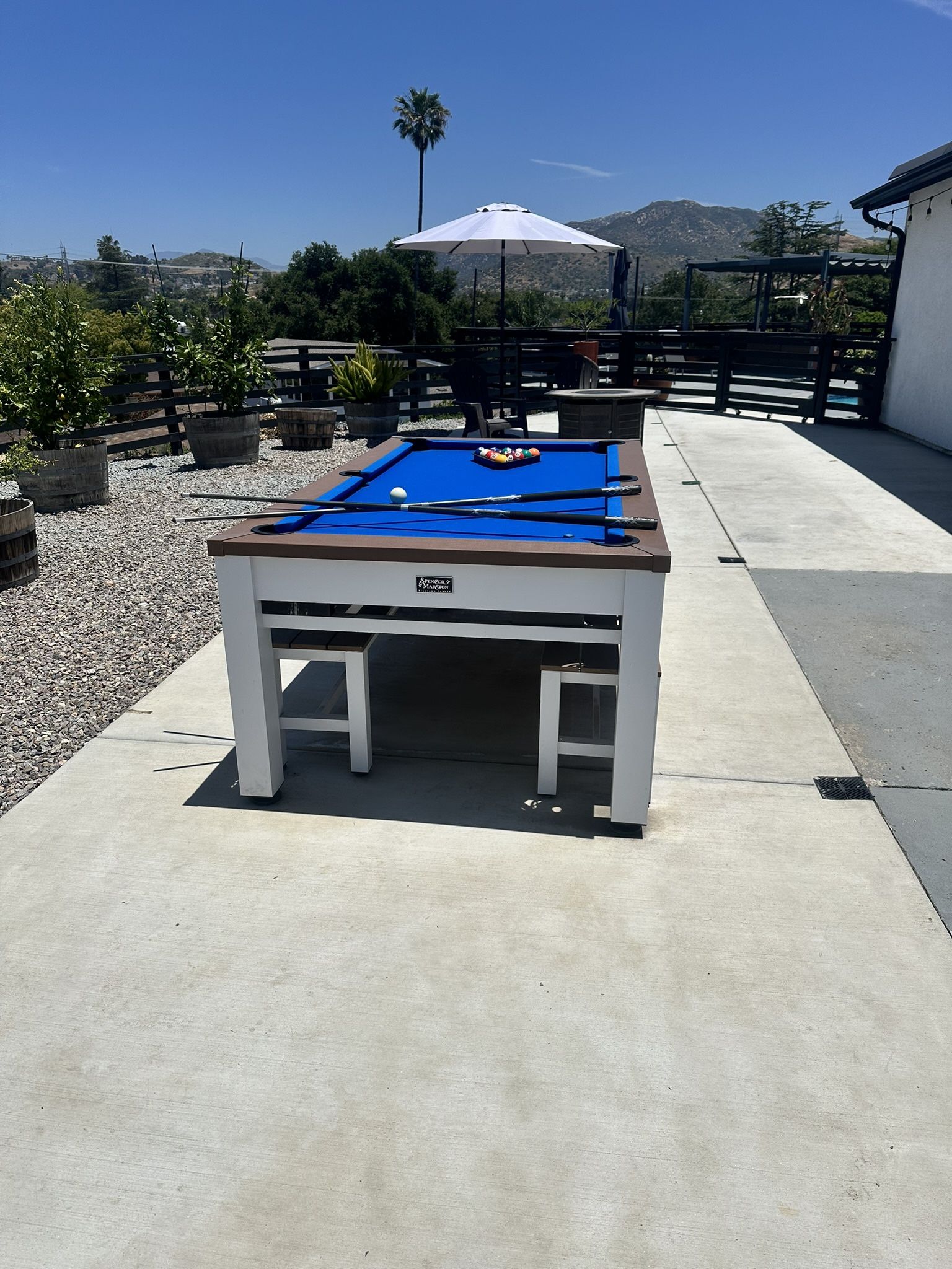 Spencer Marston Outdoor Pool Table