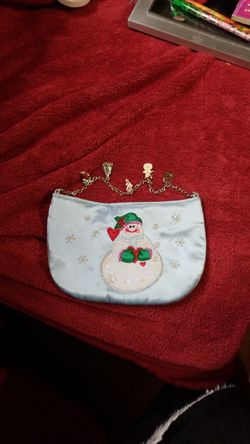 Snowman purse with charms