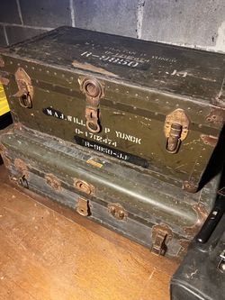 U.S. Army Foot Lockers Antique