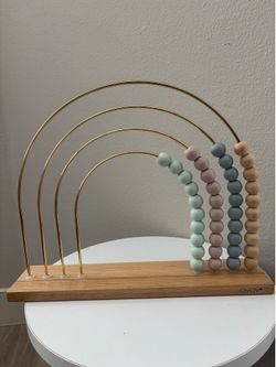 Pastel rainbow abacus