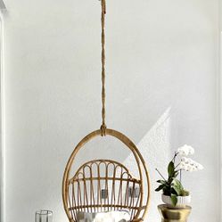 Anthropologie- Hanging Rattan Chair