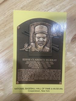 Eddie Murray Cooperstown Baseball Hall Of Fame Postcard