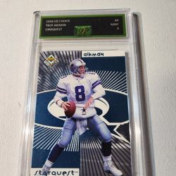 1998 Upper Deck Collectors Choice Starquest #8 Troy Aikman  Cowboys EJE MINT 9