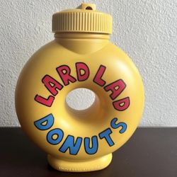 Universal Studio The Simpsons "Lard Lad Donuts" Water Bottle  Canteen
