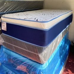 Twin Size Mattress 14” Inches Thick Pillow Top. Quality and Comfort,  Available All Sizes. New From Factory. Same Day Delivery