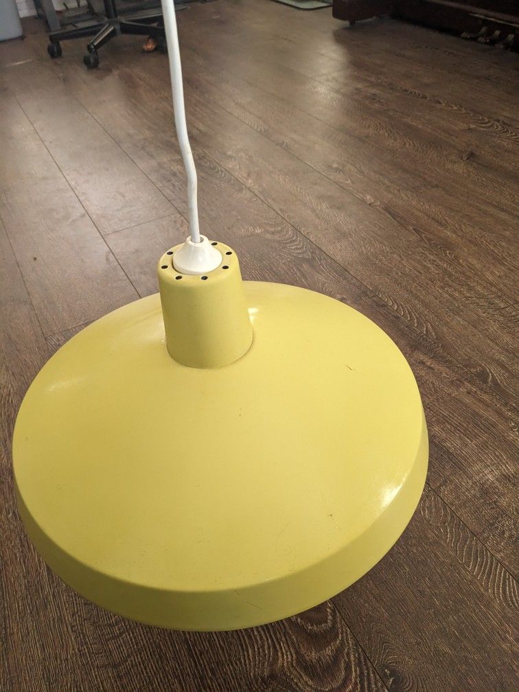 4 Large  Antique Enamel Barn Lights 