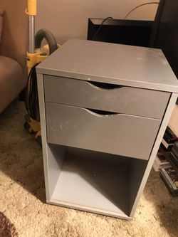 Small Swivel Table Front Drawers Back Magazine Rack