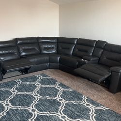Sectional With The Two Chairs  At The End That Recline $1500