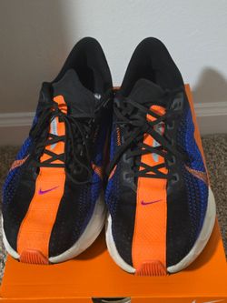Nike Men’s Pegasus Plus Running Shoes in Black, Orange & Blue Used