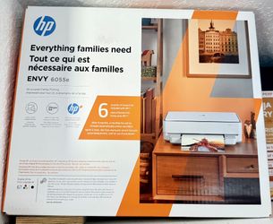 HP ENVY 6055e All-in-One Wireless Printer – used, needs ink soon
