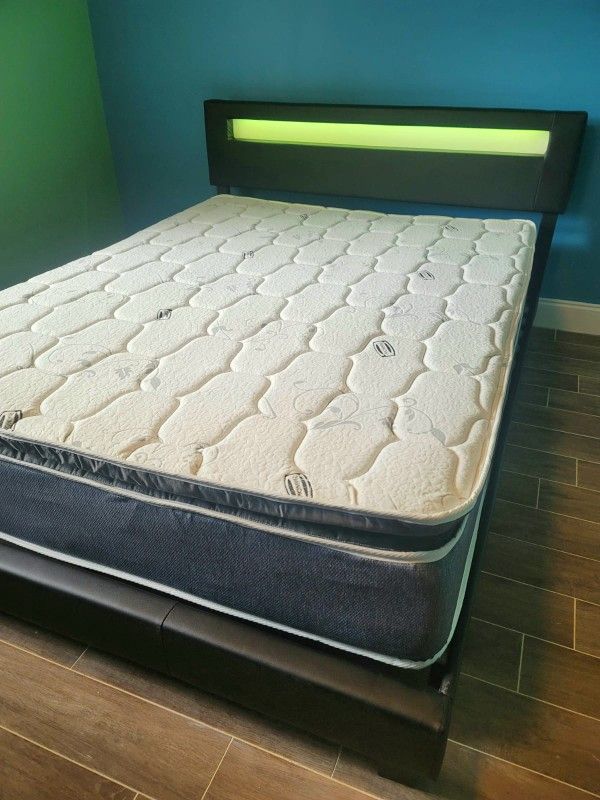 NEW Pillowtop QUEEN mattress & BOX spring. Bed frame not included on offer