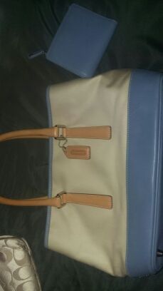 Coach purse with wallet