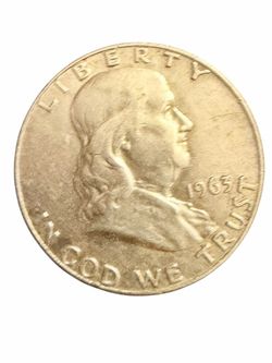 1963-D Franklin Half Dollar 90% Silver Final Year Denver Mint US Coin 50C