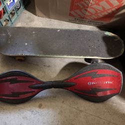 Skateboard And Ripstick 