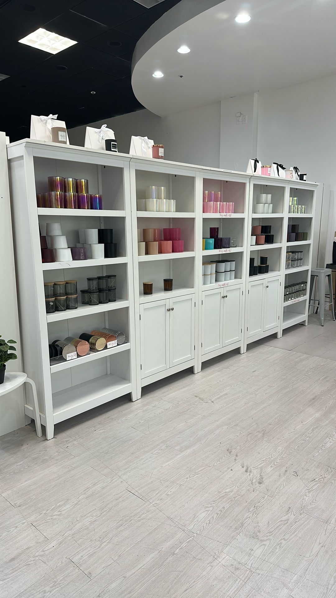 White bookcases (5 Available)