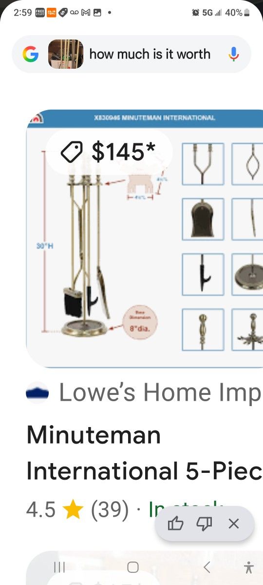 Antique Fire Place Tools