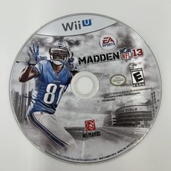 Madden NFL 13 Nintendo Wii U 2012 GAME DISC ONLY Tested Works