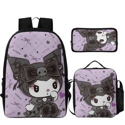 3pc Kuromi Backpack