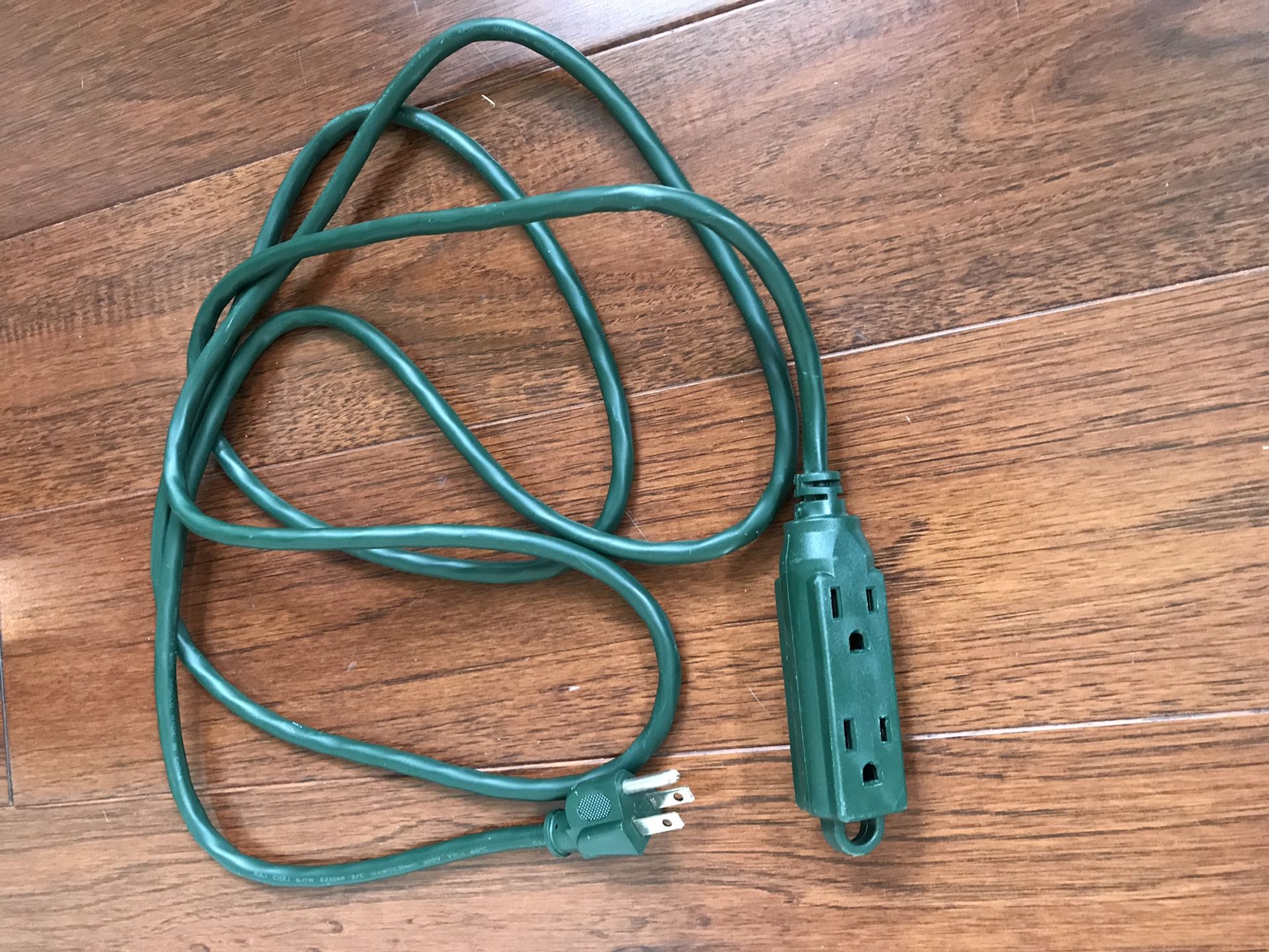 Outside/inside extension cord 100 inch long