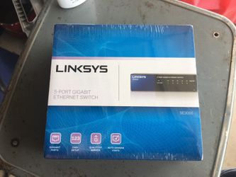 Lynksys 5 port gigabit Ethernet switch new