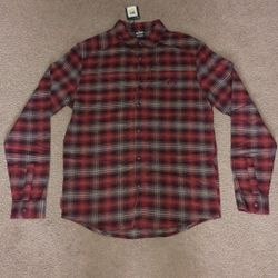 Red Checkered Flannel Under Armour Shirt