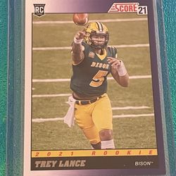 2021 Panini Score Trey Lance RC 1991 Throwback Rookie #TB3 49ers NFL