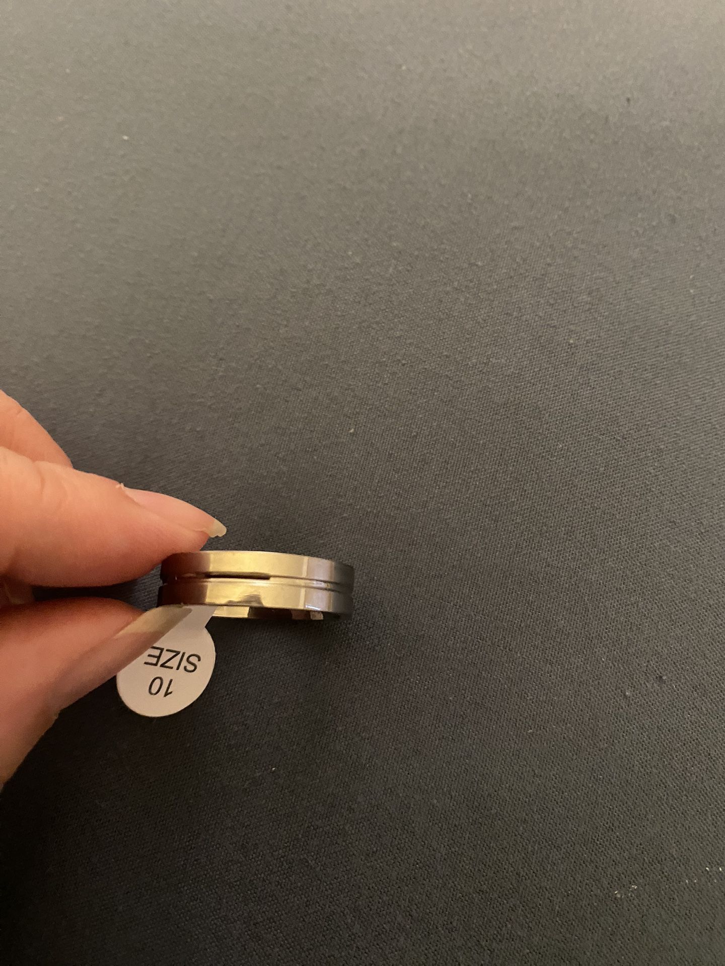 Mens Fashion Stainless Steel Wedding Band Size 10 Mark I Love U