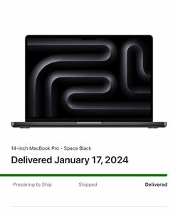 Apple 2024 MacBook Pro, 14-inch, Space Black, 512GB
