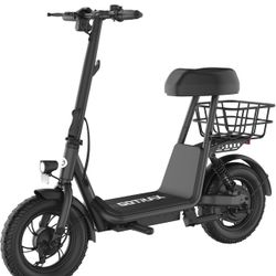 New-Gotrax A5 Electric Scooter w/Seat for Adults, 12" Pneumatic Tire, Max 15.5 Miles&15.5 Mph Power by 400W Motor, Dual Rear Shock Absorber&Dual Brake
