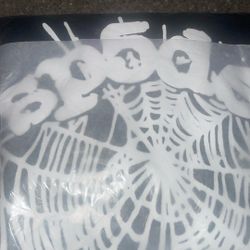 Black Spider Hoodie White Print 