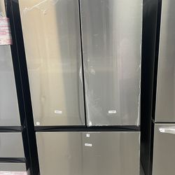 Samsung 3 Door French Door Bespoke Refrigerator w/ Stainless Steel Panels