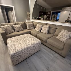 Sectional couch And Ottamon