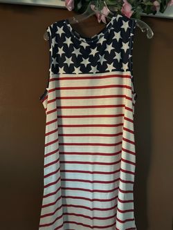 Red white and blue  dress