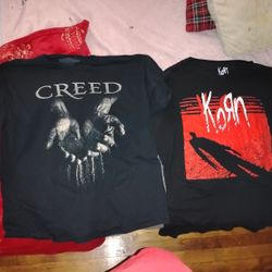 Creed And korn Tshirts 