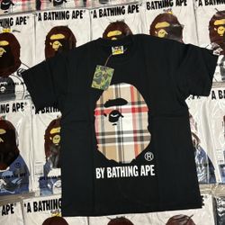 Bape Black Big Head Size S,M,L,XL NEW 