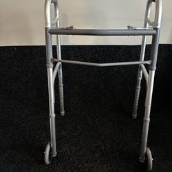 Guardian Folding Walker with Front Wheels – Good Condition