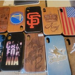 Brand New IPhone X, Xr, Xs Max  Silicone And Wooden Cases